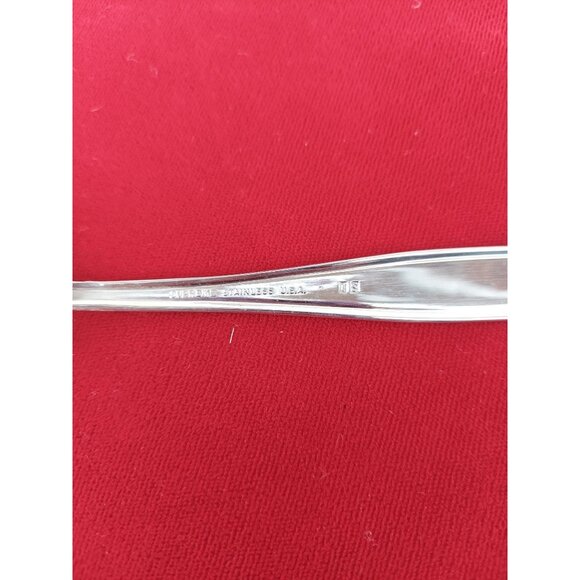 4 IS Supreme Swirl 6 3/4" Oval Soup Spoons Stainless Steel - Picture 3 of 3